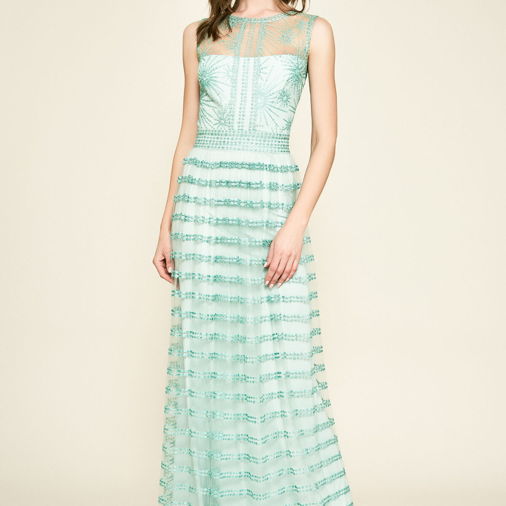 Winne Embroidered Tulle Gown
